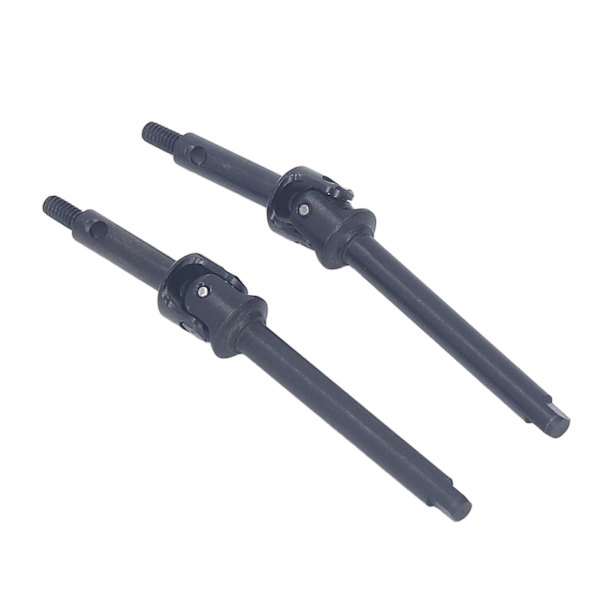 2ST Teräksinen vetoakseli etu takana poikittainen vetoakseli Axial SCX24 1/24 kiipeilyautolle musta