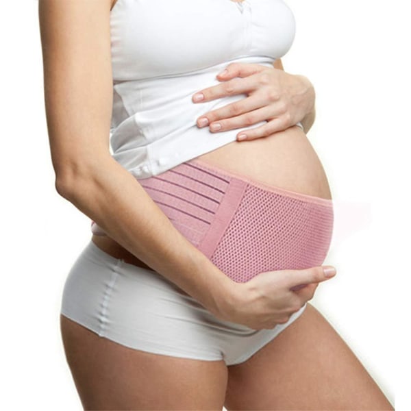 Graviditetsstödbälte, Magbälte Graviditetsbälte, Magband, stöder midja, rygg och mage Pink L