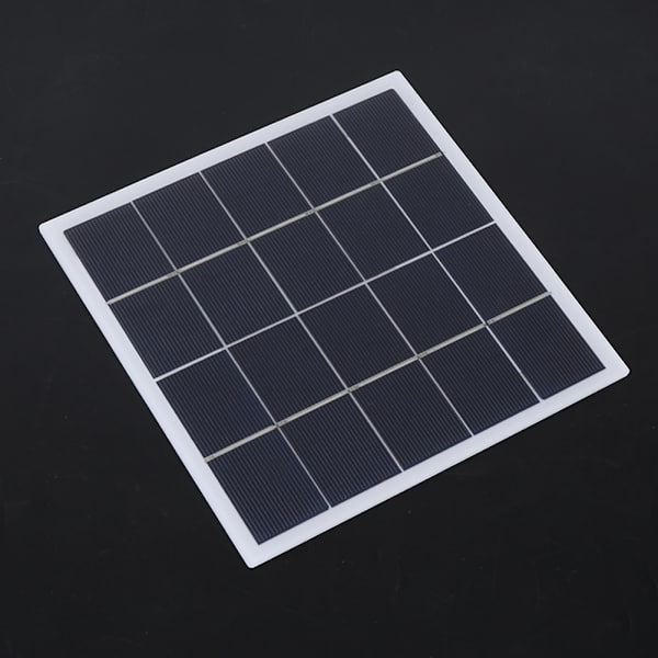 Bærbar 4W 5V polykrystallinsk solcellepanel laminert brettkomponent DIY-tilbehør