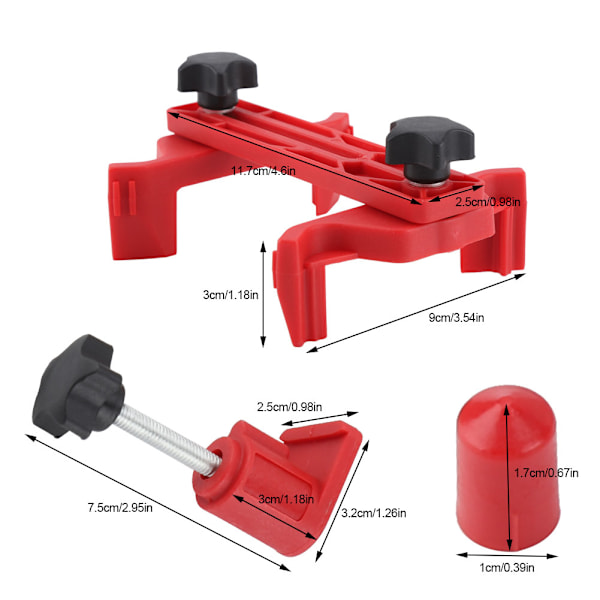 Universal Dobbelt Cam Clamp Kamaxel Kæde Hjul Låsende Motor Timing Tool Kit
