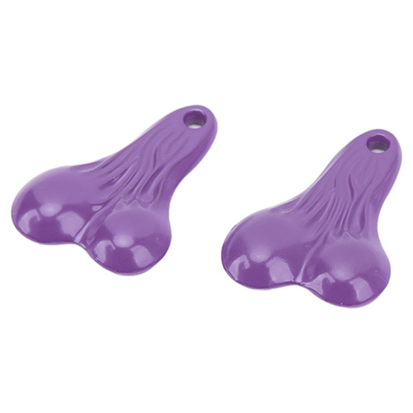 2st RC Bumper Ball Bull Nut Zinklegering Hängande kulmuttrar för Traxxas SCX24 FX24 Lila