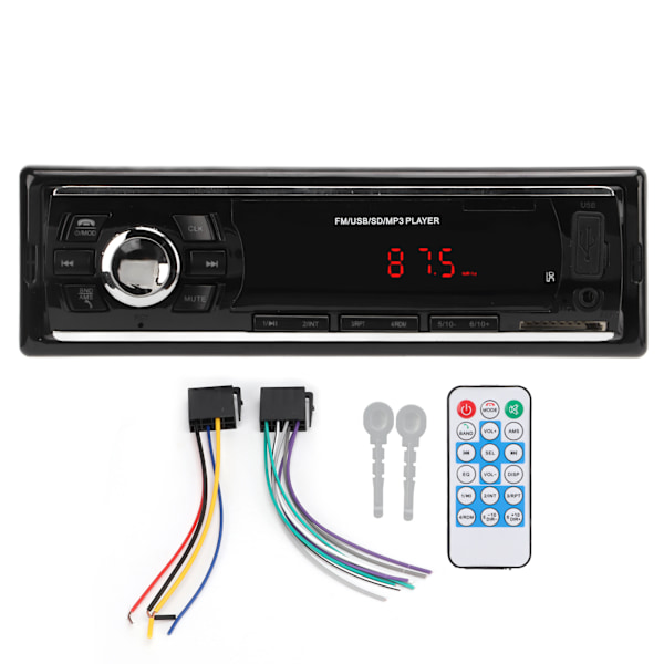 Auton Bluetooth MP3 Stereo Universal USB AUX FM-radio Auton Stereot vastaanotin LED-valolla