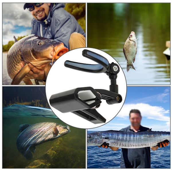Bærbar Lysende Fiske Stang Holder 360° Rotasjon, Plast, Kort