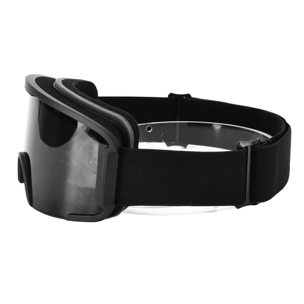Ski Windproof Goggles Double Layer Anti-fog Spherical Large View for Snow Mountain Climbing Black