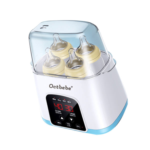 Flaskevarmer 2 i 1 BPA-fri rask oppvarming Rask termostatisk babymatvarmer Melkevarmer for babyer AU 110-220V
