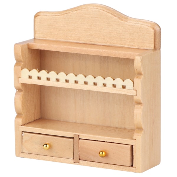 1:12 Miniatyr dockhus Kök Väggmonterat förvaringsställ Tillbehör Möbelleksak