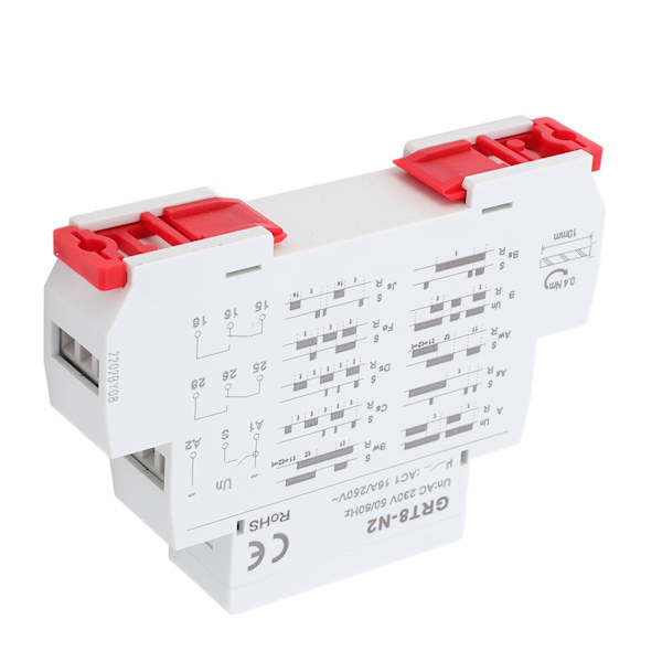 Multifunction Time Relay Flame Retardant Housing LED Indicator Light Electronic Repeating Relay AC 230V