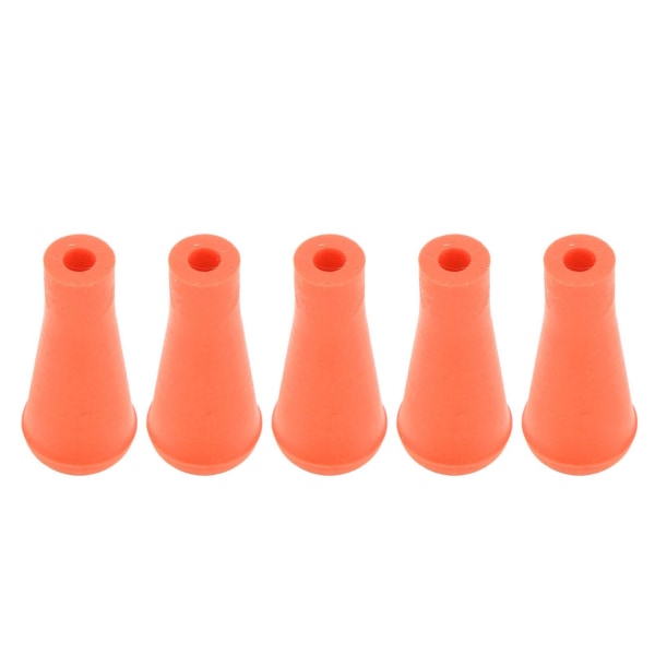 5 st 6 mm pilspetsar för bågskytte Mjuka gummipilspetsar Gummi trubbiga spetsar Breda huvuden för jakt Skyttepilar Träningsutrustning Orange
