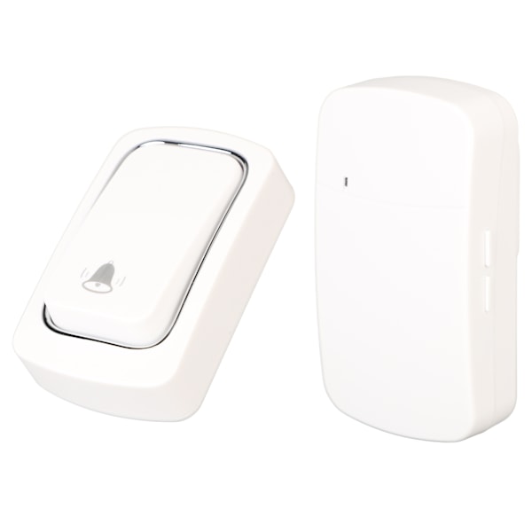 Trådlös dörrklocka Självdriven dörrklocka Voice Intercom ABS Hål Fri installation för hemrum EU-kontakt 100-230V