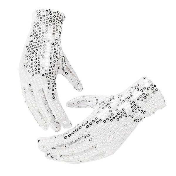 Sequin Cowboy Hat med Lilla Sløjfe og Handsker - Børns Jazz Dance Kostume Sæt