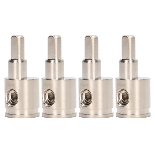 Amp Input Reducer 0GA to 4GA Brass Durable Power Ground Input Reducer Adapter for Car