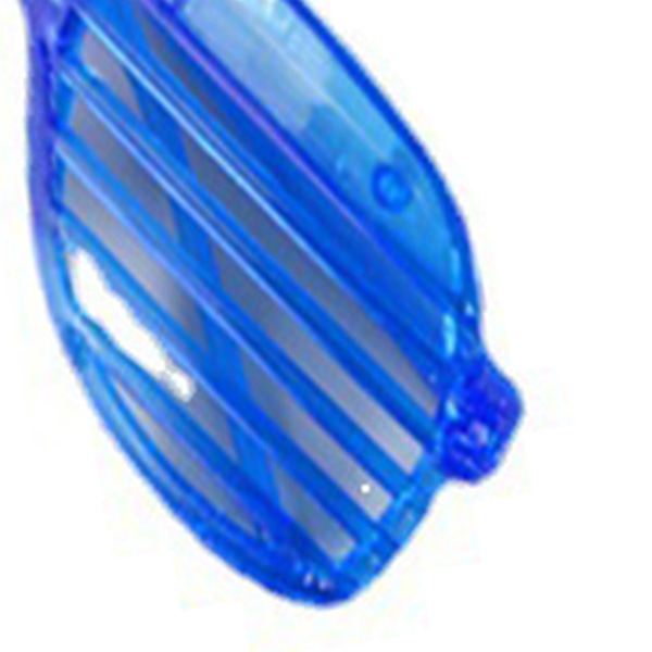 LED Solbriller Glow in The Dark Blinkende Lys Opp Shutter Shades Briller til Halloweenfest Blå