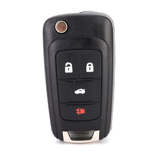 Car 4-Button Flip Remote Key Case Shell Cover Black Replacement Fit for CHEVROLET