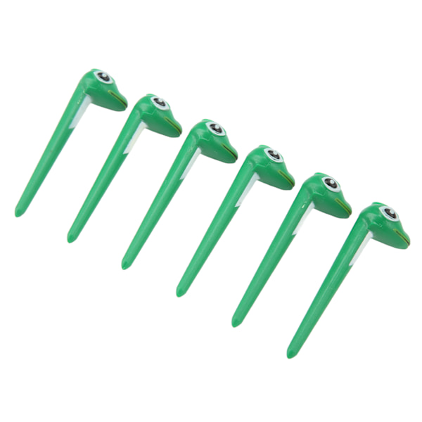 6 stk golftees Plast tegneserie golfball tee Profesjonell golf tee for øvingsball T-skjorter Pakke Snake