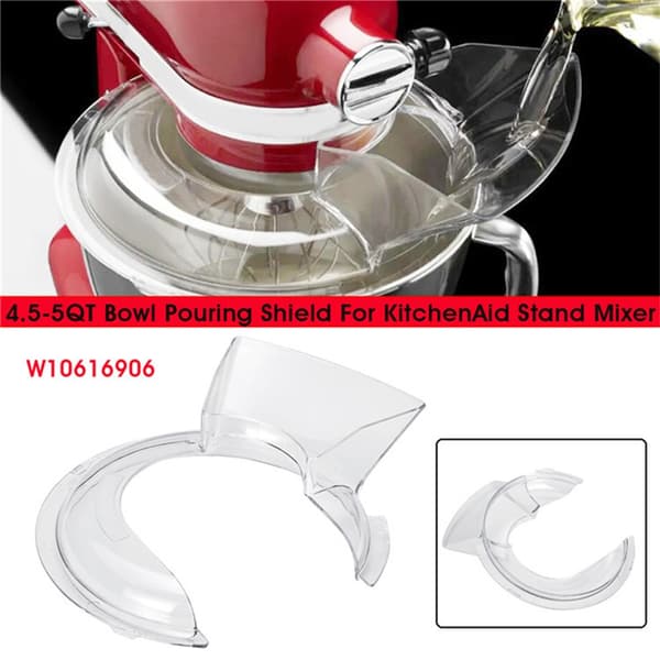 Mixer Splash Guard Transparent Plastic Stirring Lid for Kitchen Utensils