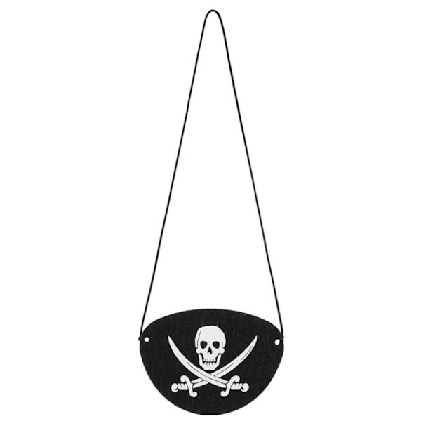 6 st Pirate Eye Patches Filt One Eye Skelett Captain Eye Patches för Halloween Christmas Pirate Theme Party