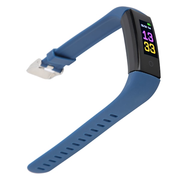 Sports Armbåndsur Multifunksjonell Steppmåler Smartband Helse Treningsstyring USB-Lading Blå