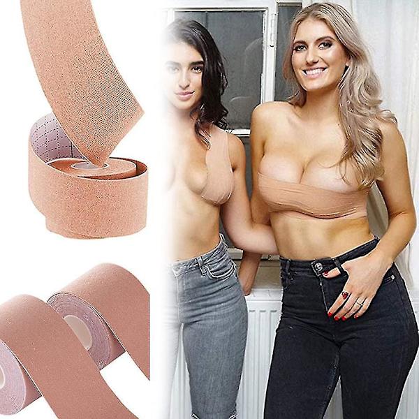 Vanntett Elastisk Brystløftetape - Brun, 2.5cm*5m