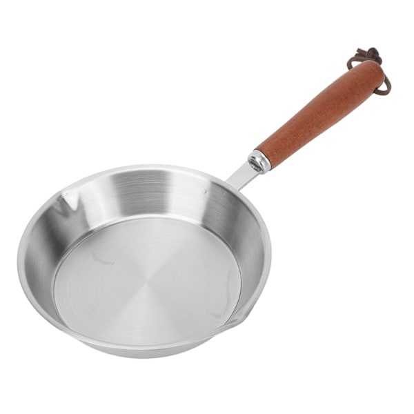 Stekpanna i rostfritt stål Non Stick äggpanna Stekpanna för hushållsrestaurang Induktionsspis 6,3 tum