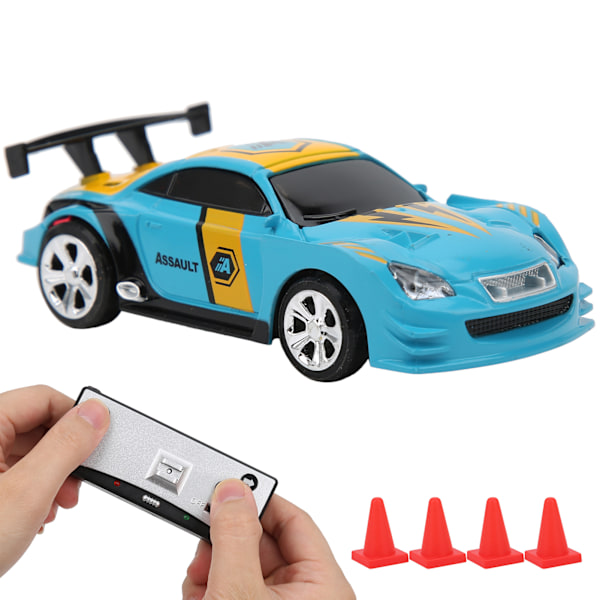 Mini RC-bil med bokslåda Power Induksjon Fireveis Fjernkontroll APP Dobbel Modus Barnleketøysmodell (blå)