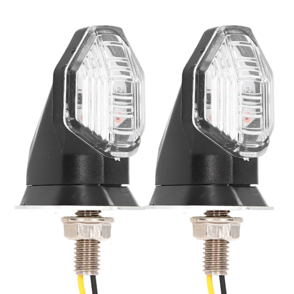 2 stk. Motorcykel LED Blinklys DC12V M8 Blinklyslampe Udskiftning til RS150R Wave Alpha