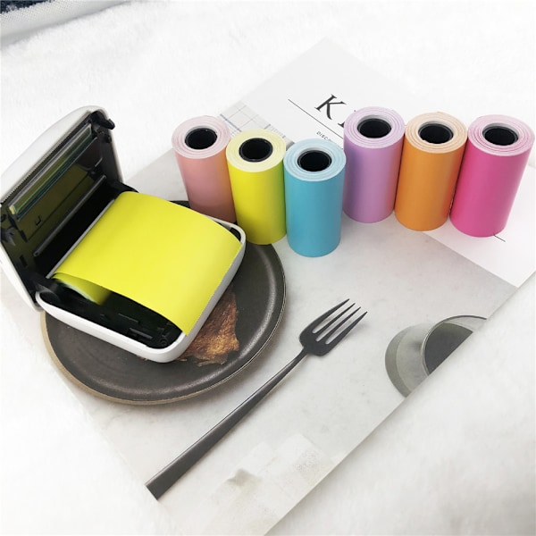 57*30 farve termisk papir klistermærker papir printer papir til PAPERANG