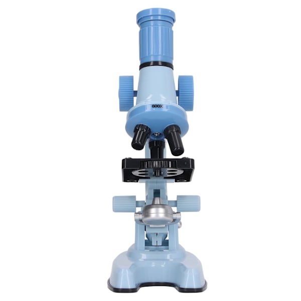 Barnmikroskopset Klar bildkälla Science Educational Magnifier Toy with LED Light Blue