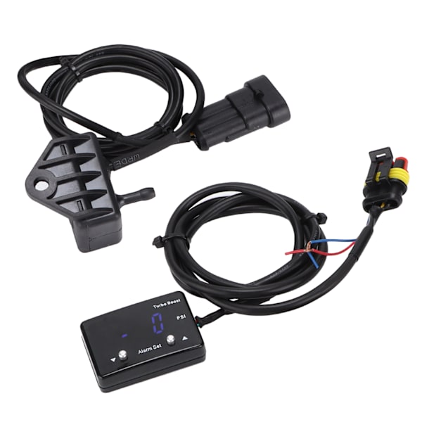 12V Racing Digital Turbo Boost Temp-måler ‑14 til 40 PSI Blå LED Universal til vakuumolietryk