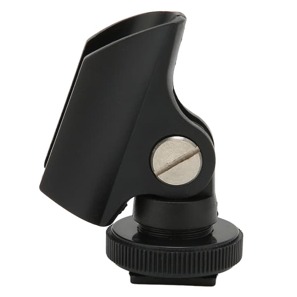 JD‑03 Mikrofonklips Universal 50mm Blænde Interview Mikrofonholder med Justerbar Vinkel
