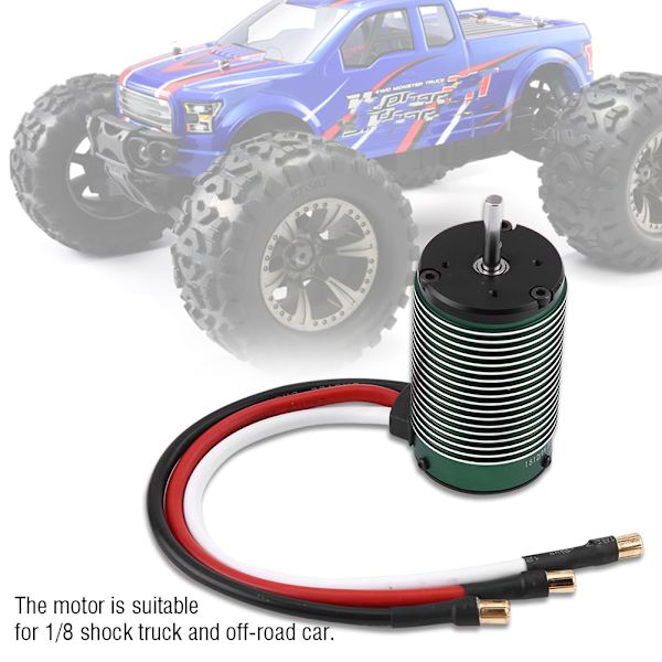 Castle 1512 2650KV børsteløs sensorløs motor for 1/8 kort lastebil terrengbil