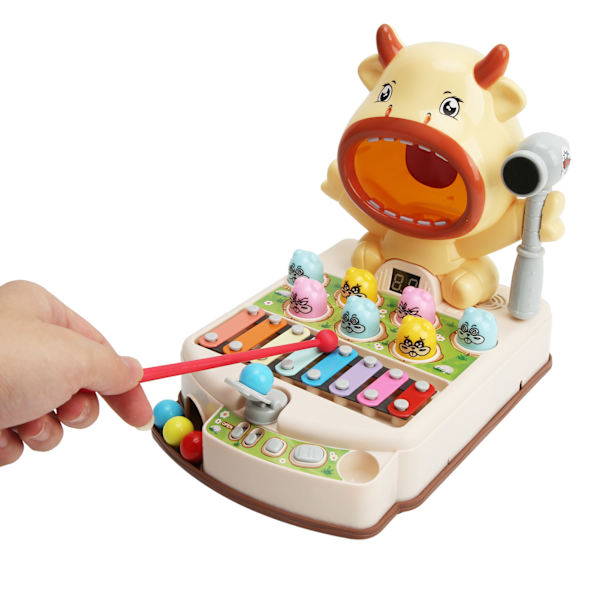 Multifunktionellt Whack Game Interactive Baby Toy Music Whack Mouse Game Early Education Leksak för barn över 3 år gamla
