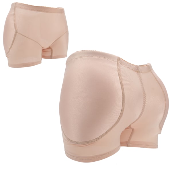 Bløde åndbare Hip-løfttrusser Butt Lifter Kvinder Polstrede Butt Body Shaping Underwear Hudfarve L