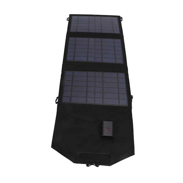 10,5W Vikbar Solpanel Bärbar Polysilicium Solladdningspaket Powerbank 5V USB-utgång