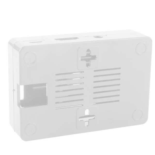 Beskyttelsesetui Kåpe ABS-skal, tilbehørskomponent til Raspberry Pi 3B 3B+ (Hvid)