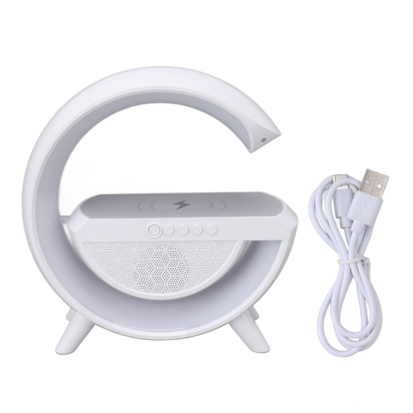 Trådløs Oplader Bluetooth Højttalerlampe 1200mAh RGB USB Opladning Trådløs Oplader Lampe til Hjemmekontorer