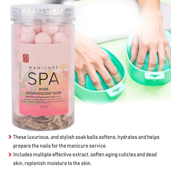 Neglemanikyr SPA Brusende Blødningskugle Fjern Død Hud Neglebånd Fugtgivende Øm Hud 01#