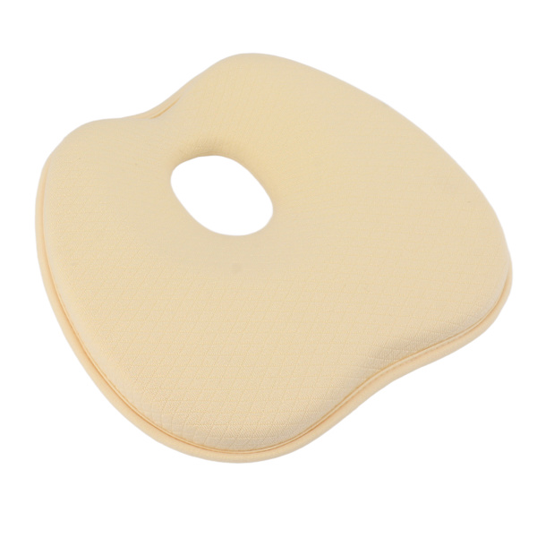 Baby Head Shaping Kudde Korrigering Flat Head Spänst Memory Foam Nyfödd sovkudde för barnvagnar Sängar Gul