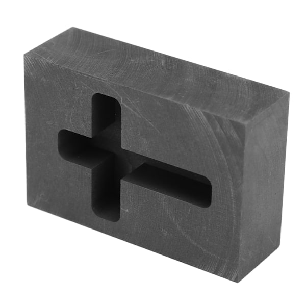 Grafitstøpeform Korsformet Varmestabilitet Smelteform for Metall 1,77 X 1,38 X 0,39 tommer