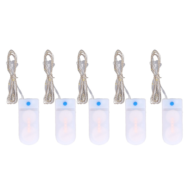 5st Mini LED-lampor Romantisk Elegant lättvikts DIY-tillverkning praktiska dekorativa tillbehör för 1/12 dockhus