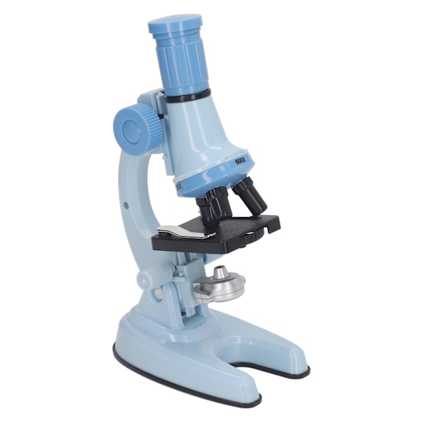 Barnmikroskopset Klar bildkälla Science Educational Magnifier Toy with LED Light Blue