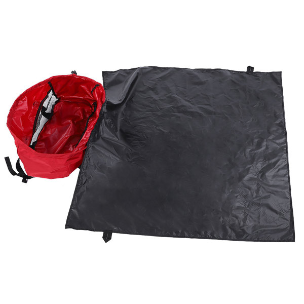 Klatretovssæt Taske Foldbar Skulderrem til Udendørs Camping Vandring (Rød)