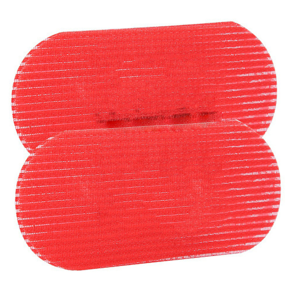 2st Hårgrepp Hårstyling Barbergripare Hårfranshållare Makeup Sticker Pad Röd