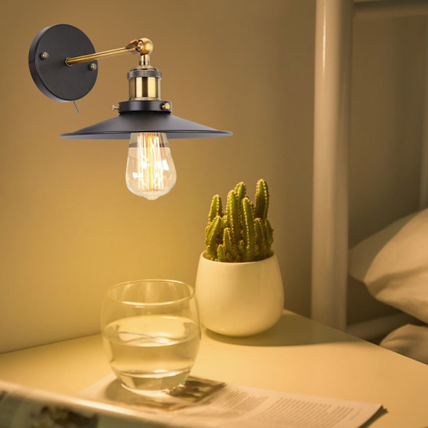 85-265V E27/E26 Retro Stil Vegglampe Jern Armatur for Cafe Bar Hall