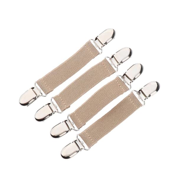 Handskeklemme i rustfrit stål med elastikbånd Kompatibel med børn, småbørn, beige