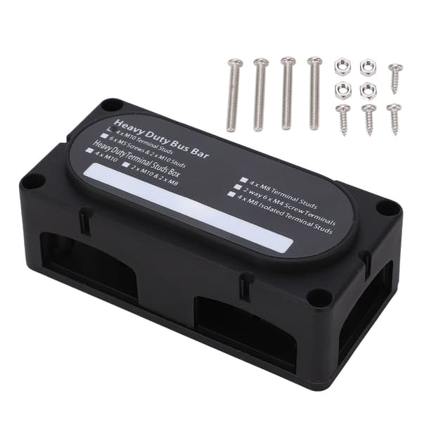 Robust Busbarboks DC48V 300A Brandsikker Rustfri til 12-48V Biler Lastbiler Campingvogne Skibe Både