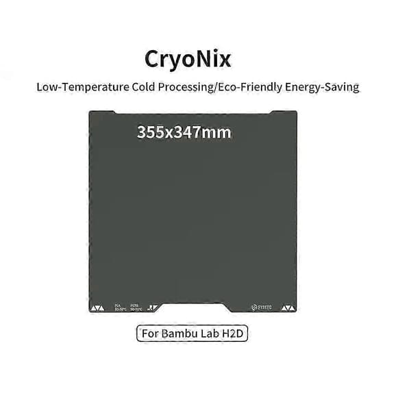 Opgraderet CryoNix byggeplade til H2D 3D-printer As Shown