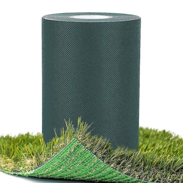 Sytejp 15 cm X 10 m konstgräs, självhäftande skarvtejp Grön
