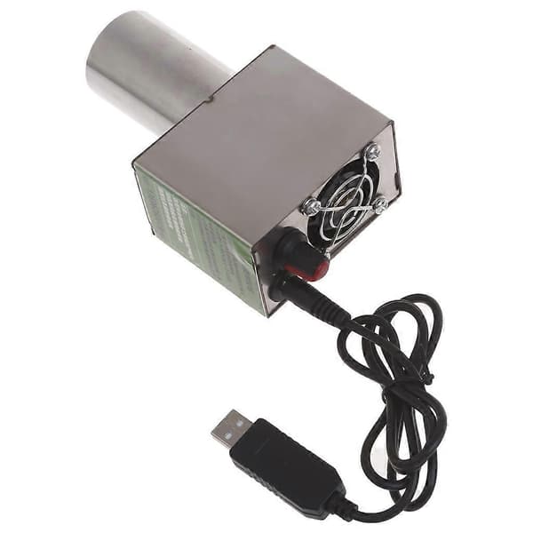 Grillventilator Luft Turboventilator USB 5V2A Justerbar hastighed Dobbelt ventilator Madlavningsventilator 38mm