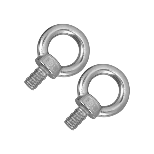2 stk rustfrit stål løfteøje bolt Heavy Duty Marine Grade Ring Skruer BoltsM20