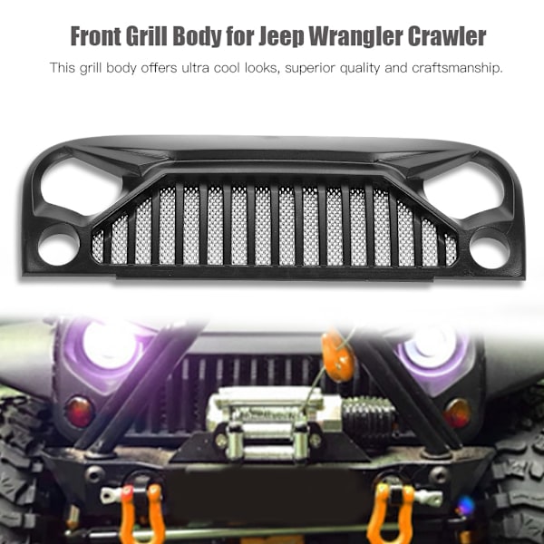 Nylon Angry Eyes Grille Body 1:10 biltillbehörssats för Jeep Wrangler Crawler